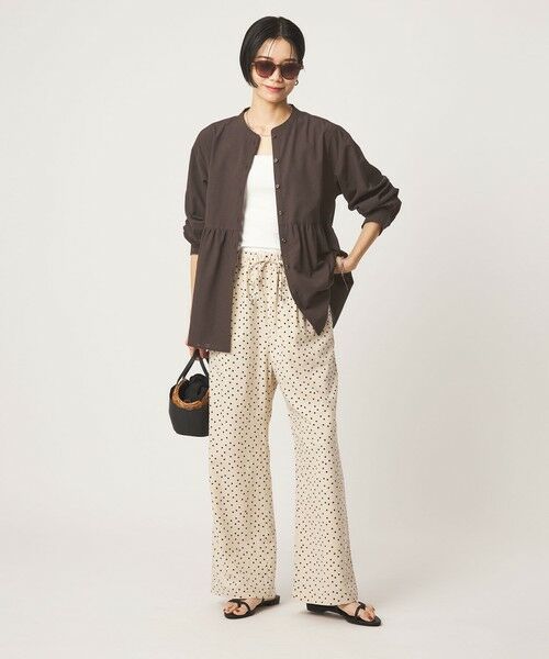 green label relaxing / グリーンレーベル リラクシング シャツ・ブラウス | ［size SHORTあり］ペプラム ブラウス マシンウォッシャブル 吸水速乾 通気性 UVカット | 詳細13