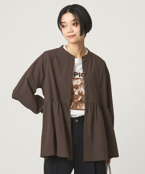 green label relaxing / グリーンレーベル リラクシング シャツ・ブラウス | ［size SHORTあり］ペプラム ブラウス マシンウォッシャブル 吸水速乾 通気性 UVカット | 詳細16