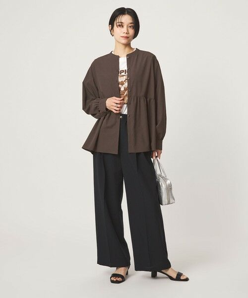 green label relaxing / グリーンレーベル リラクシング シャツ・ブラウス | ［size SHORTあり］ペプラム ブラウス マシンウォッシャブル 吸水速乾 通気性 UVカット | 詳細18