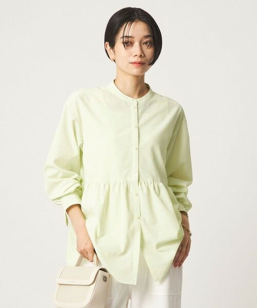 green label relaxing / グリーンレーベル リラクシング シャツ・ブラウス | ［size SHORTあり］ペプラム ブラウス UVカット 通気性 吸水速乾 | 詳細15