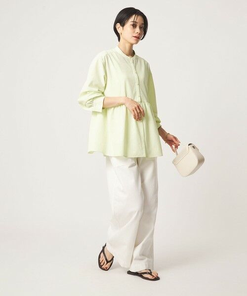 green label relaxing / グリーンレーベル リラクシング シャツ・ブラウス | ［size SHORTあり］ペプラム ブラウス UVカット 通気性 吸水速乾 | 詳細16