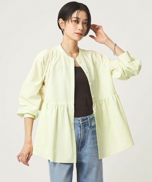 green label relaxing / グリーンレーベル リラクシング シャツ・ブラウス | ［size SHORTあり］ペプラム ブラウス UVカット 通気性 吸水速乾 | 詳細17