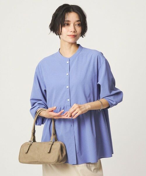 green label relaxing / グリーンレーベル リラクシング シャツ・ブラウス | ［size SHORTあり］ペプラム ブラウス マシンウォッシャブル 吸水速乾 通気性 UVカット | 詳細22