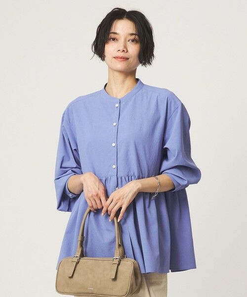 green label relaxing / グリーンレーベル リラクシング シャツ・ブラウス | ［size SHORTあり］ペプラム ブラウス マシンウォッシャブル 吸水速乾 通気性 UVカット | 詳細23
