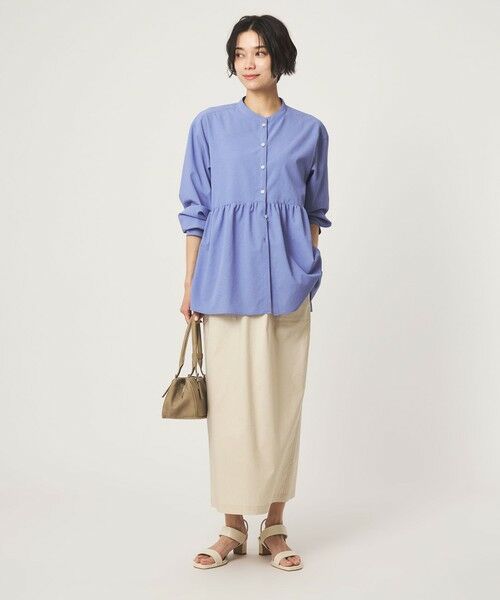 green label relaxing / グリーンレーベル リラクシング シャツ・ブラウス | ［size SHORTあり］ペプラム ブラウス マシンウォッシャブル 吸水速乾 通気性 UVカット | 詳細24