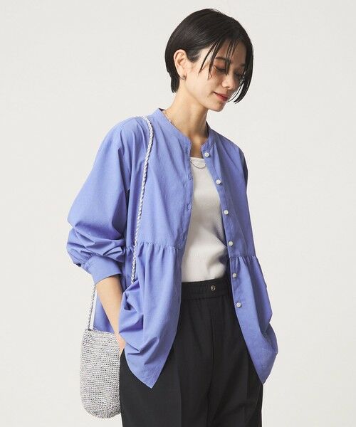 green label relaxing / グリーンレーベル リラクシング シャツ・ブラウス | ［size SHORTあり］ペプラム ブラウス マシンウォッシャブル 吸水速乾 通気性 UVカット | 詳細26