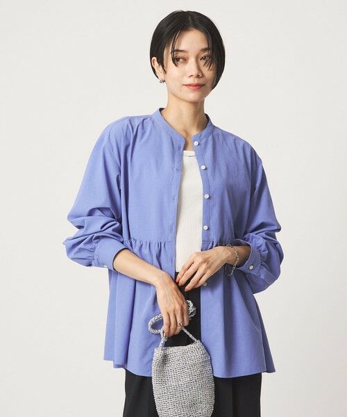 green label relaxing / グリーンレーベル リラクシング シャツ・ブラウス | ［size SHORTあり］ペプラム ブラウス マシンウォッシャブル 吸水速乾 通気性 UVカット | 詳細27