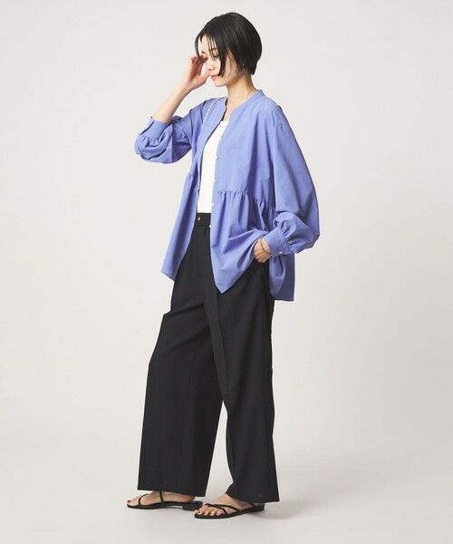 green label relaxing / グリーンレーベル リラクシング シャツ・ブラウス | ［size SHORTあり］ペプラム ブラウス マシンウォッシャブル 吸水速乾 通気性 UVカット | 詳細29