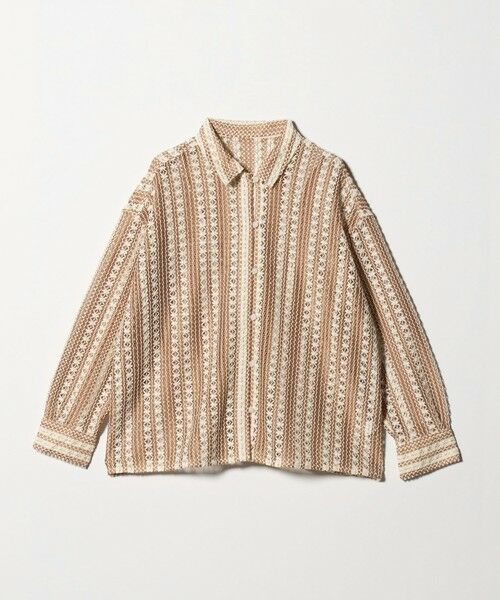 green label relaxing / グリーンレーベル リラクシング シャツ・ブラウス | カラミレース シャツ（BEIGE）