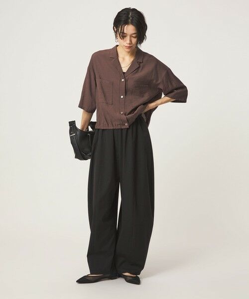 green label relaxing / グリーンレーベル リラクシング その他パンツ | 【WEB限定】＜at ease＞カーブ パンツ マシンウォッシャブル ストレッチ UVカット | 詳細5