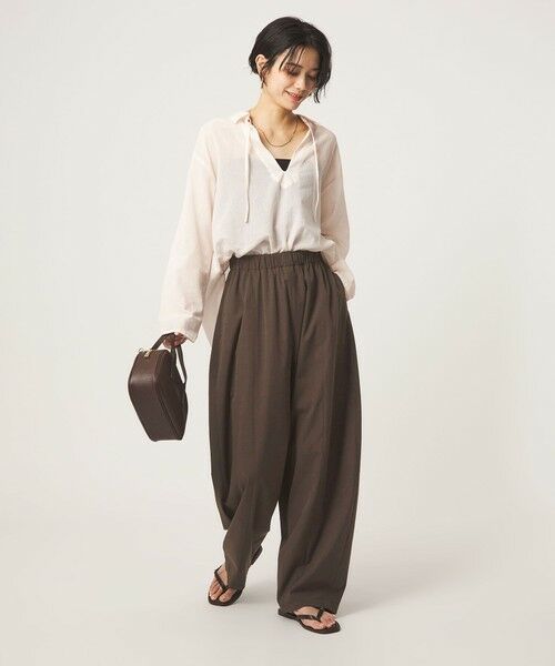 green label relaxing / グリーンレーベル リラクシング その他パンツ | 【WEB限定】＜at ease＞カーブ パンツ マシンウォッシャブル ストレッチ UVカット | 詳細21