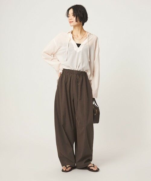 green label relaxing / グリーンレーベル リラクシング その他パンツ | 【WEB限定】＜at ease＞カーブ パンツ マシンウォッシャブル ストレッチ UVカット | 詳細22