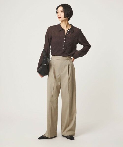 green label relaxing / グリーンレーベル リラクシング その他パンツ | 【WEB限定】＜at ease＞オルマイ ワイド パンツ ストレッチ UVカット | 詳細6