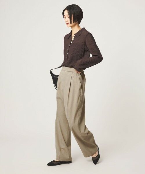 green label relaxing / グリーンレーベル リラクシング その他パンツ | 【WEB限定】＜at ease＞オルマイ ワイド パンツ ストレッチ UVカット | 詳細7