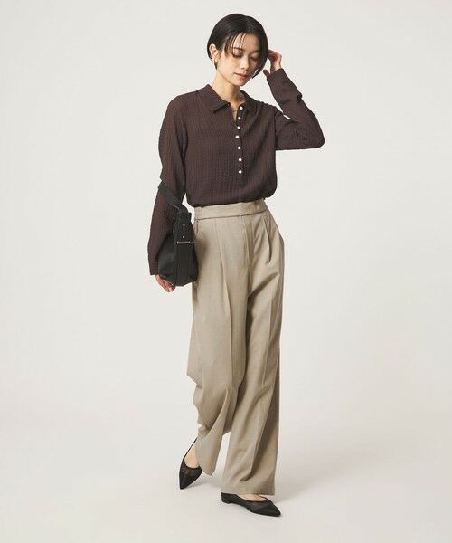 green label relaxing / グリーンレーベル リラクシング その他パンツ | 【WEB限定】＜at ease＞オルマイ ワイド パンツ ストレッチ UVカット | 詳細8