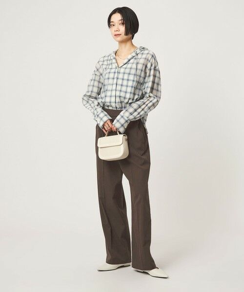 green label relaxing / グリーンレーベル リラクシング その他パンツ | 【WEB限定】＜at ease＞オルマイ ワイド パンツ ストレッチ UVカット | 詳細12