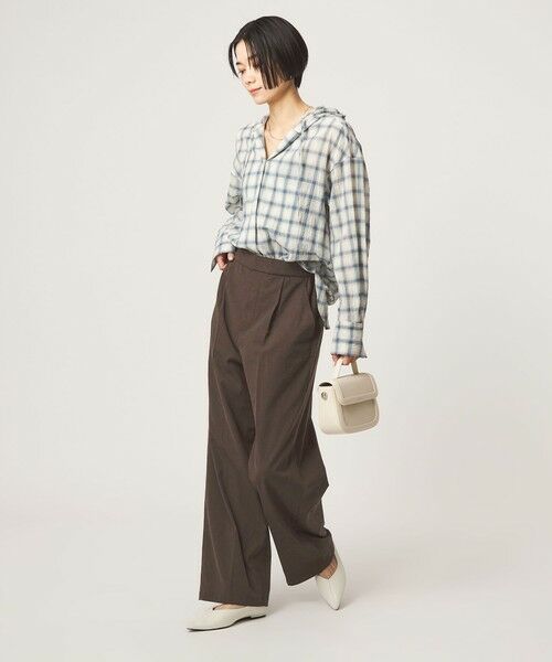 green label relaxing / グリーンレーベル リラクシング その他パンツ | 【WEB限定】＜at ease＞オルマイ ワイド パンツ ストレッチ UVカット | 詳細13