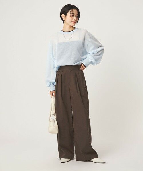 green label relaxing / グリーンレーベル リラクシング スラックス・ドレスパンツ | 【WEB限定】＜at ease＞オルマイ スラックス ストレッチ UVカット | 詳細13