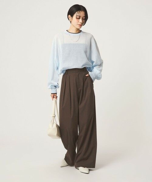 green label relaxing / グリーンレーベル リラクシング スラックス・ドレスパンツ | 【WEB限定】＜at ease＞オルマイ スラックス ストレッチ UVカット | 詳細14