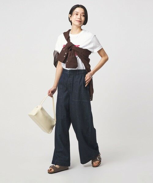 green label relaxing / グリーンレーベル リラクシング デニムパンツ | ＜スタイリスト兵藤千尋さんコラボ＞ベイカー ライト デニム 接触冷感 | 詳細18
