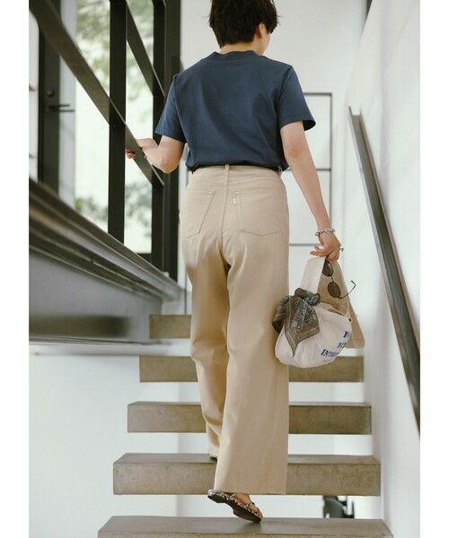 green label relaxing / グリーンレーベル リラクシング デニムパンツ | ＜スタイリスト兵藤千尋さんコラボ＞ワイド ライト デニム 接触冷感 | 詳細8