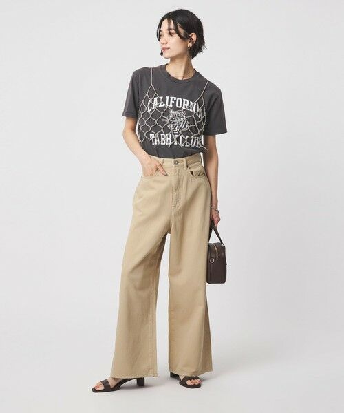 green label relaxing / グリーンレーベル リラクシング デニムパンツ | ＜スタイリスト兵藤千尋さんコラボ＞ワイド ライト デニム 接触冷感 | 詳細12