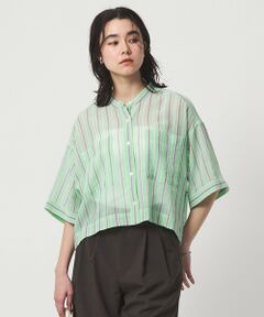 green label relaxing / グリーンレーベル リラクシング シャツ・ブラウス | 100/2 ポケット ストライプ シャツ