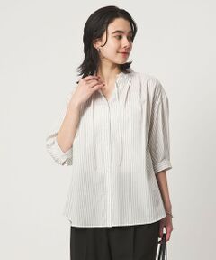 green label relaxing / グリーンレーベル リラクシング シャツ・ブラウス | フリル ネック ショートスリーブ ブラウス