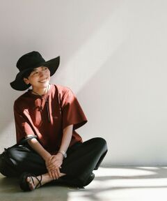 green label relaxing / グリーンレーベル リラクシング Tシャツ | ＜スタイリスト兵藤千尋さんコラボ＞クロップド ワイド Tシャツ UVカット