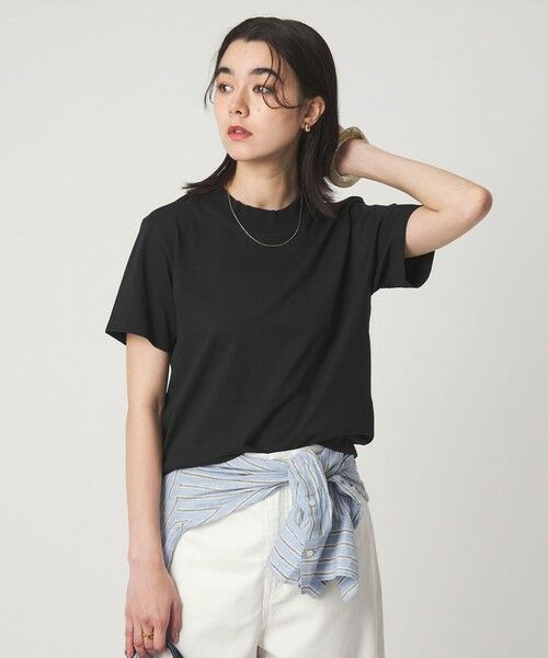green label relaxing / グリーンレーベル リラクシング Tシャツ | ＜スタイリスト兵藤千尋さんコラボ＞ワイドネック Tシャツ UVカット | 詳細9