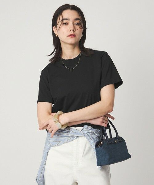green label relaxing / グリーンレーベル リラクシング Tシャツ | ＜スタイリスト兵藤千尋さんコラボ＞ワイドネック Tシャツ UVカット | 詳細10