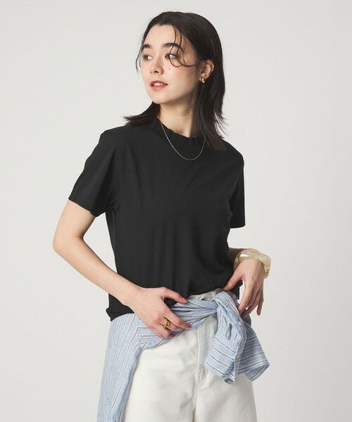 green label relaxing / グリーンレーベル リラクシング Tシャツ | ＜スタイリスト兵藤千尋さんコラボ＞ワイドネック Tシャツ UVカット | 詳細8