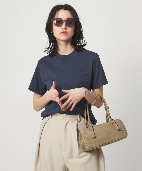 green label relaxing / グリーンレーベル リラクシング Tシャツ | ＜スタイリスト兵藤千尋さんコラボ＞ワイドネック Tシャツ UVカット | 詳細16