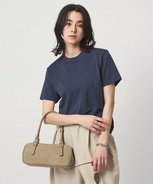green label relaxing / グリーンレーベル リラクシング Tシャツ | ＜スタイリスト兵藤千尋さんコラボ＞ワイドネック Tシャツ UVカット | 詳細17