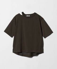 green label relaxing / グリーンレーベル リラクシング カットソー | デコルテスリット Tシャツ 吸水速乾