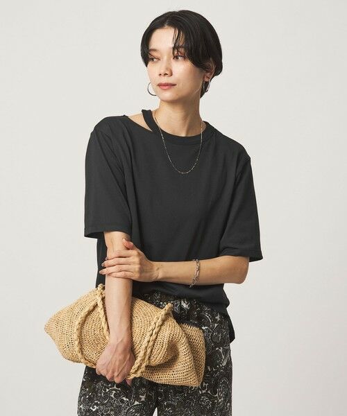 green label relaxing / グリーンレーベル リラクシング カットソー | デコルテスリット Tシャツ 吸水速乾 | 詳細7