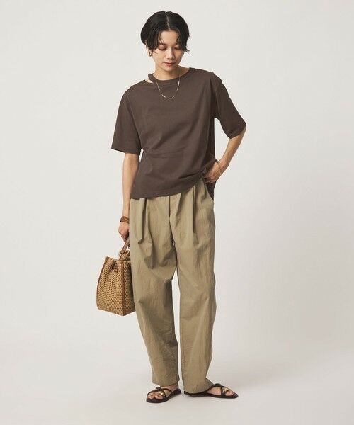 green label relaxing / グリーンレーベル リラクシング カットソー | デコルテスリット Tシャツ 吸水速乾 | 詳細14