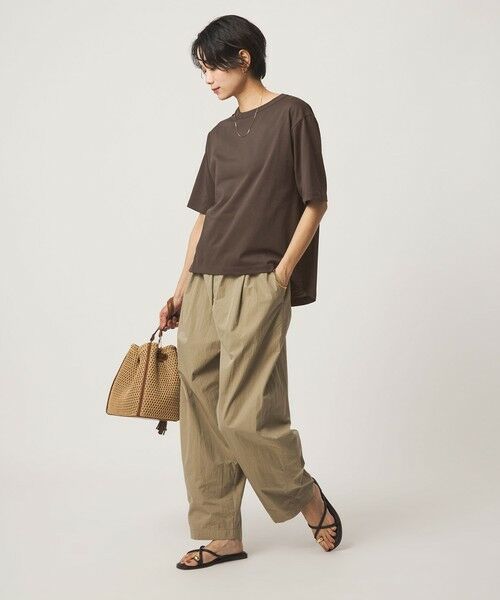 green label relaxing / グリーンレーベル リラクシング カットソー | デコルテスリット Tシャツ 吸水速乾 | 詳細15