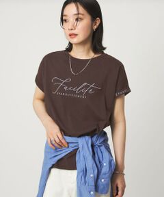 green label relaxing / グリーンレーベル リラクシング カットソー | 【WEB限定】＜at ease＞エンブロイダリー カットソー