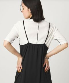 green label relaxing / グリーンレーベル リラクシング カットソー | 【WEB限定】＜at ease＞シアーテレコ バイカラー カットソー