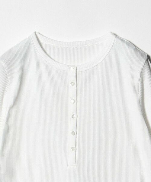 green label relaxing / グリーンレーベル リラクシング カットソー | 【WEB限定】＜at ease＞シアーテレコ ヘンリーネック ショートスリーブ カットソー | 詳細9