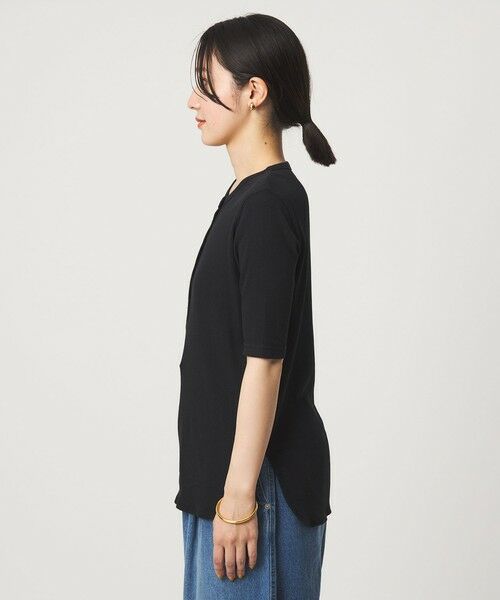 green label relaxing / グリーンレーベル リラクシング カットソー | 【WEB限定】＜at ease＞シアーテレコ ヘンリーネック ショートスリーブ カットソー | 詳細16