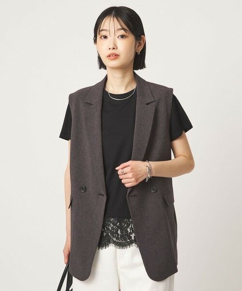 green label relaxing / グリーンレーベル リラクシング Tシャツ | スソ レース ショートスリーブ カットソー | 詳細10