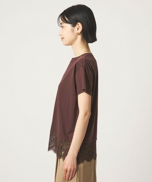green label relaxing / グリーンレーベル リラクシング Tシャツ | スソ レース ショートスリーブ カットソー | 詳細20