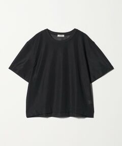 green label relaxing / グリーンレーベル リラクシング カットソー | シアー メッシュ クルーネック プルオーバー カットソー