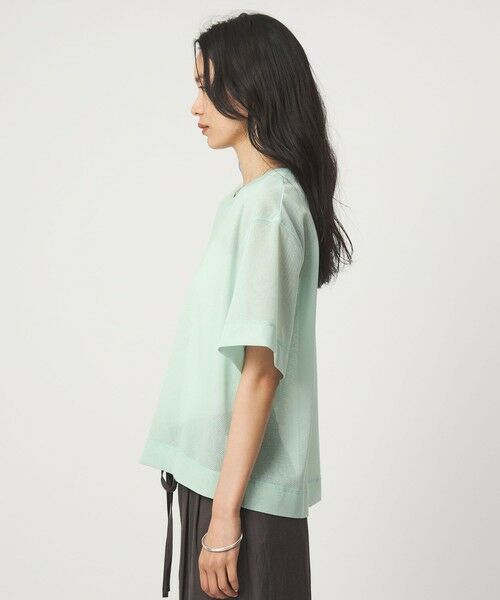 green label relaxing / グリーンレーベル リラクシング カットソー | シアー メッシュ クルーネック プルオーバー カットソー | 詳細26