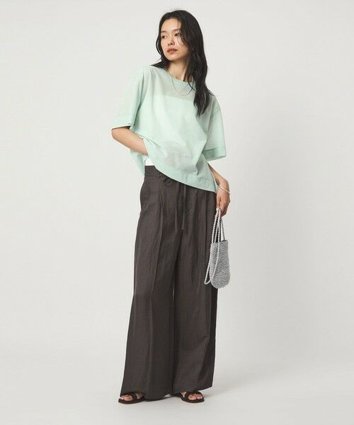 green label relaxing / グリーンレーベル リラクシング カットソー | シアー メッシュ クルーネック プルオーバー カットソー | 詳細24