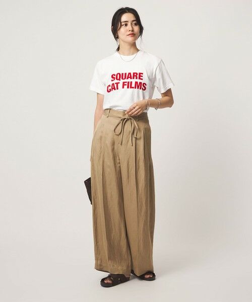 green label relaxing / グリーンレーベル リラクシング カットソー | 【別注】＜SQUARE CATFILMS＞フォトプリント Tシャツ | 詳細10