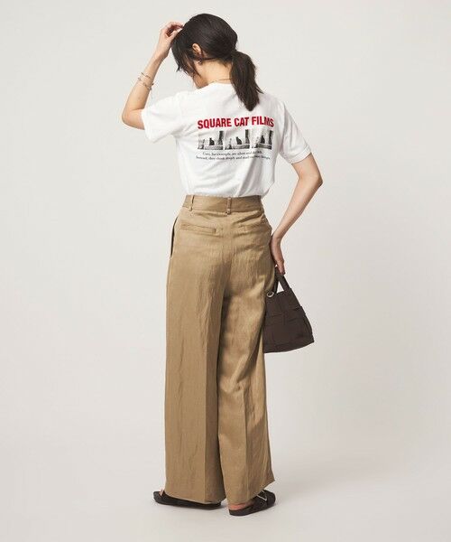 green label relaxing / グリーンレーベル リラクシング カットソー | 【別注】＜SQUARE CATFILMS＞フォトプリント Tシャツ | 詳細11