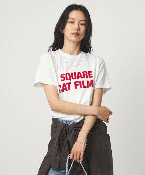 green label relaxing / グリーンレーベル リラクシング カットソー | 【別注】＜SQUARE CATFILMS＞フォトプリント Tシャツ | 詳細2